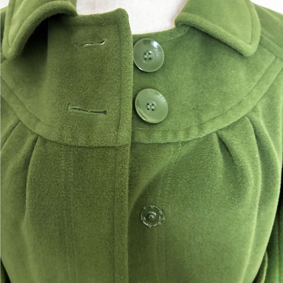 Tulle Olive Utility Jacket with Button Accents - Picture 7 of 15